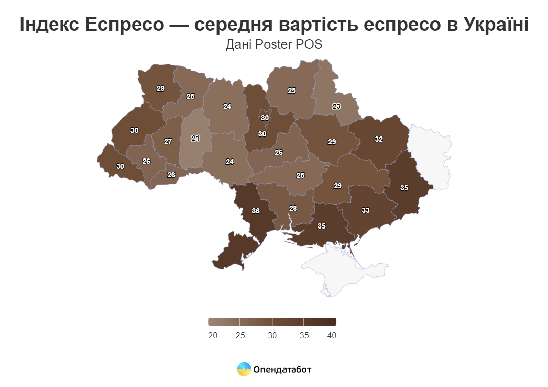 Скільки українці витрачають на каву у всіх регіонах і де вона найдорожча